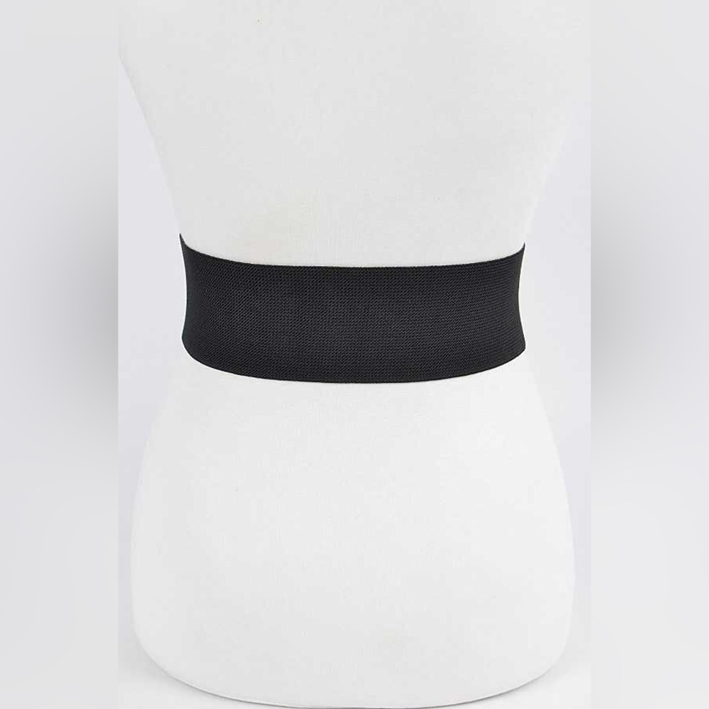 Vegan Leather Triple Buckle Corset Statement Belt - Picture 6 of 7